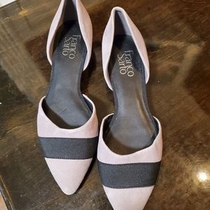 Franco Sarto Harlan Suede Colorblock D'Orsay Flats